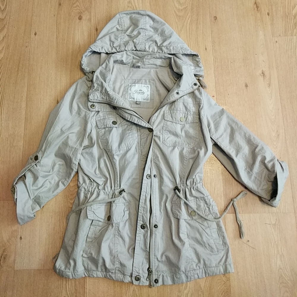 Royalty For Me Khaki Utility Jacket